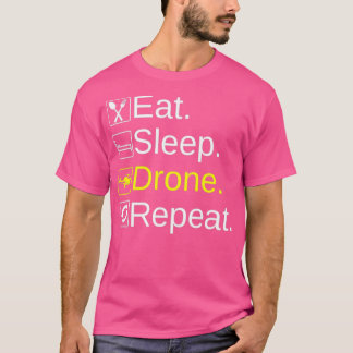 Camiseta DroneBae Come Sleep Drone Repetir, Drone Gi Perfec