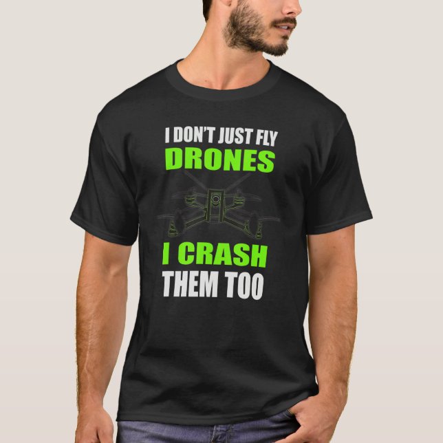 Camiseta Drones de carreras de drones de estilo libre Fpv Q (Anverso)