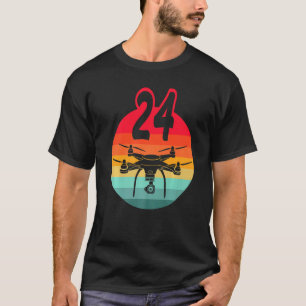 Camiseta Drones de control remoto retro con C