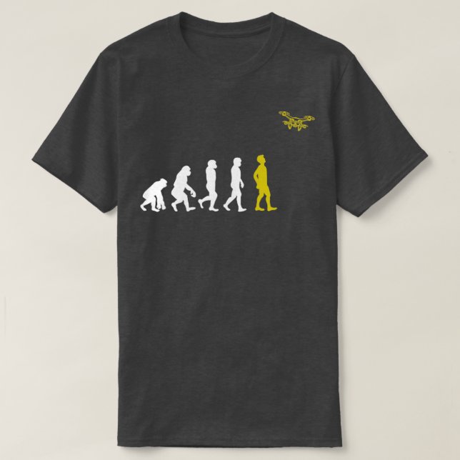 Camiseta Drones de evolución de piloto de drones (Diseño del anverso)