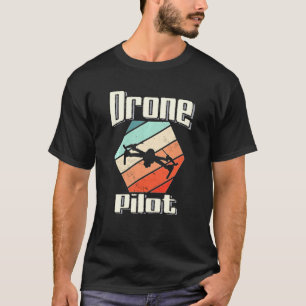 Camiseta Drones Piloto Colores Vintage Quadcopter Fpv Drone