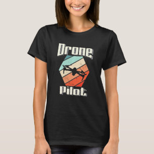 Camiseta Drones Piloto Colores Vintage Quadcopter Fpv Drone