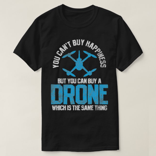 Camiseta Drones Quadcopter Carreras de drones (Diseño del anverso)