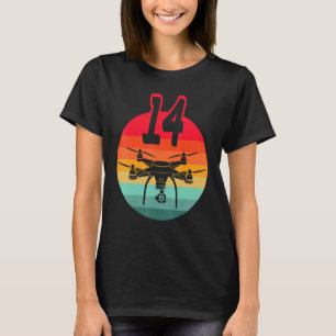 Camiseta Drones Retro De Control Remoto Con C