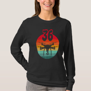 Camiseta Drones Retro De Control Remoto De 36 Años Con C