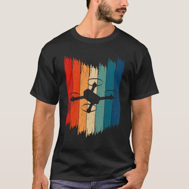 Camiseta Drones retro drones vintage (Anverso)