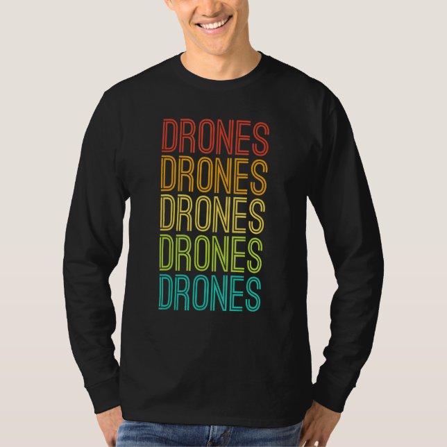 Camiseta Drones retro ventilado de Guay (Anverso)