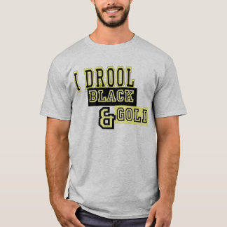 Camiseta Drool negro y oro
