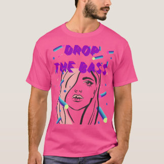 Camiseta Drop The Bass Sexy Female Dubstep Rave Rolling Edm