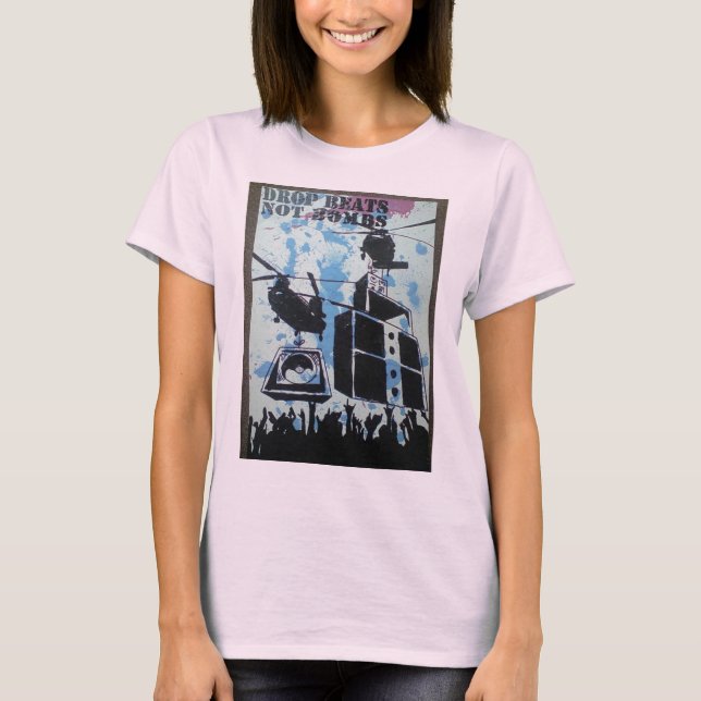 Camiseta DropBeatsNotBombs (Anverso)