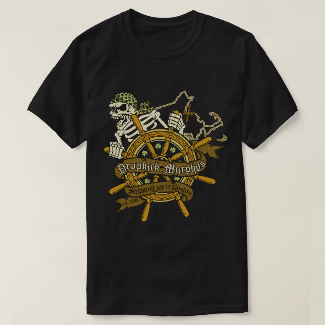 Camiseta Dropkick murphys band international de américa (Diseño del anverso)