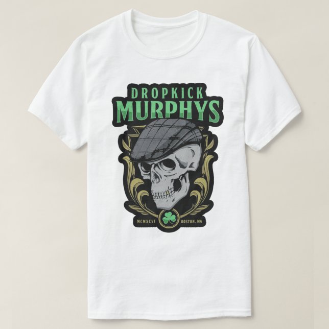 Camiseta dropkickmurphys, murphys maskeses, murphys musical (Diseño del anverso)