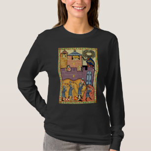 Camiseta Dropping Rocks, Manesse del Codex del Siglo XIV