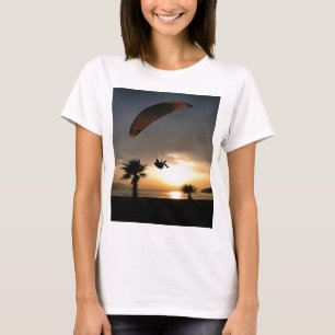 Camiseta Dropzone At Dusk Adventure Paraglider Art