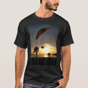 Camiseta Dropzone At Dusk Adventure Paraglider Art