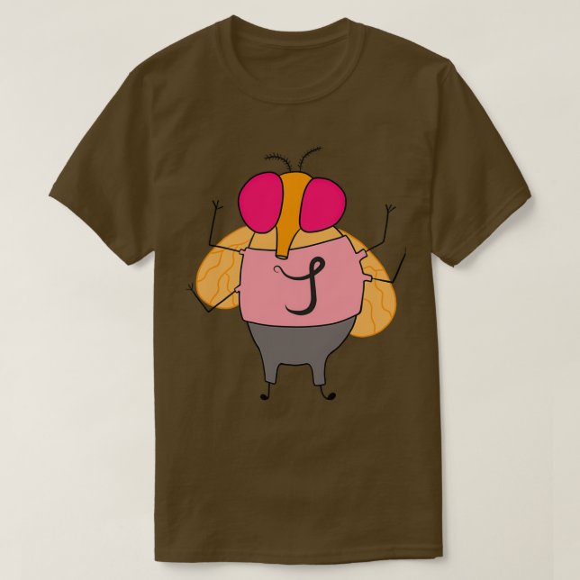 Camiseta Drosophila amarilla mutante (Diseño del anverso)