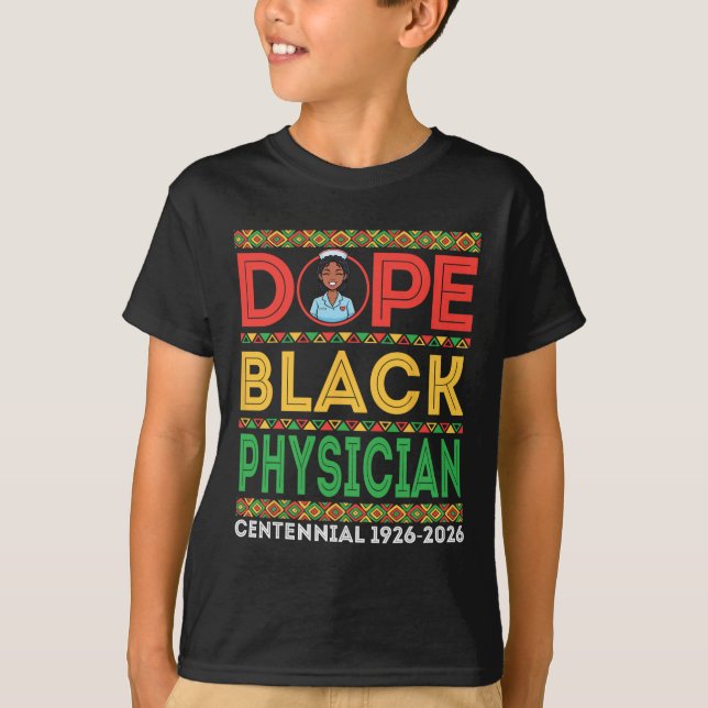 Camiseta Drug Black Physician Centennial 1926 2026 Black Hi (Anverso)