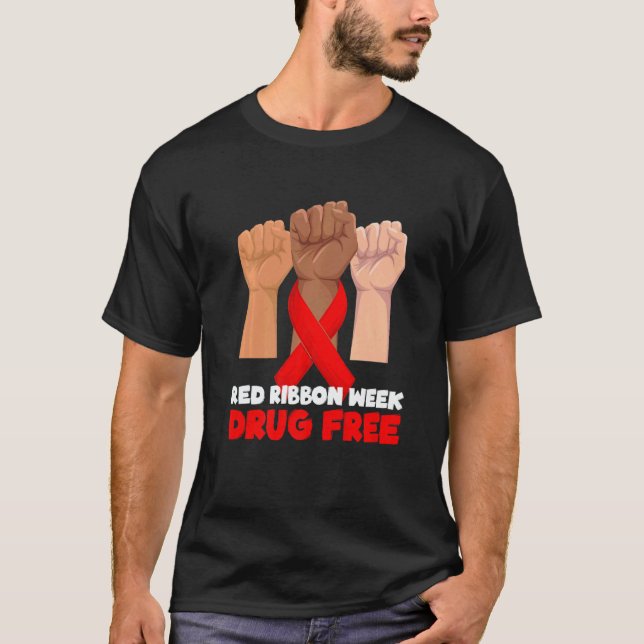 Camiseta Drug Free October Red Ribbon Week 2022   (Anverso)