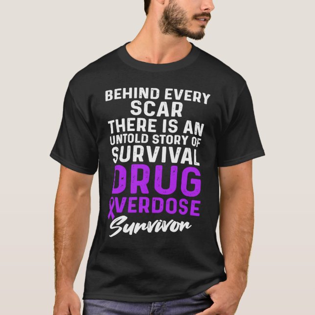 Camiseta Drug Overdose Awareness Warrior Survivor (Anverso)