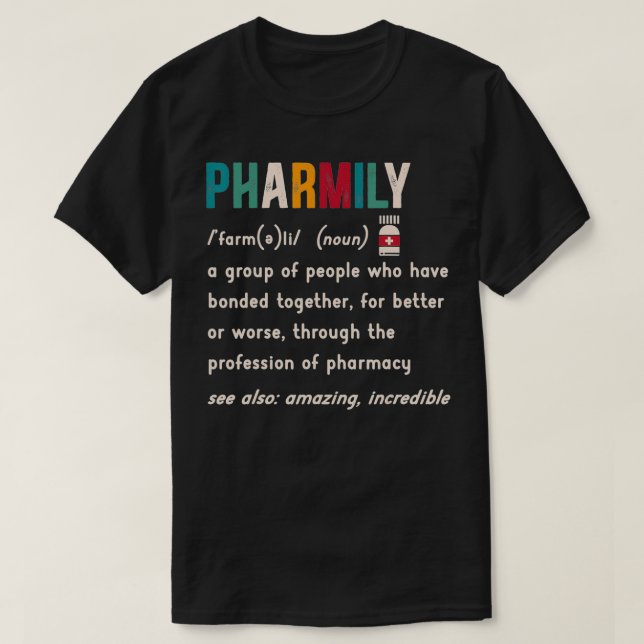 Camiseta Druggi, Licencia Farmacéutica Pharmily Squad (Diseño del anverso)