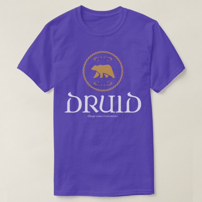 Camiseta Druid Druids Magic Tabletop RPG Addict (Diseño del anverso)