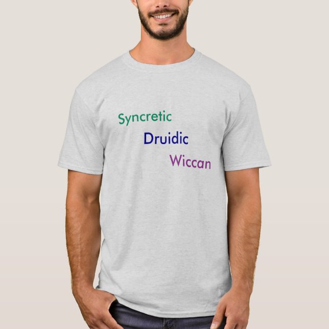 Camiseta Druidic sincrético Wiccan (Anverso)