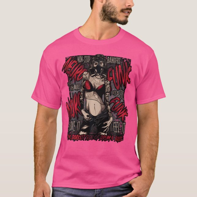 Camiseta Drum And Bass Dnb Neurofunk Dj Space Drum (Anverso)