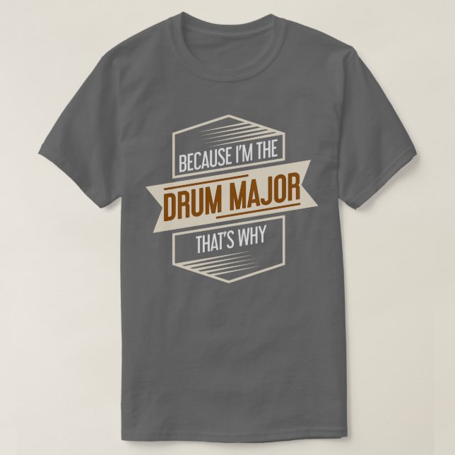 Camiseta Drum Major Drummer (Diseño del anverso)