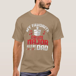 Camiseta Drum Major me llama Papá Diseño para una familia d
