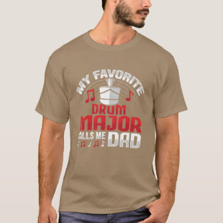 Camiseta Drum Major me llama Papá Diseño para una familia d