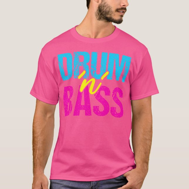 Camiseta Drum N Bass - Edm Rave Stylish Dj Raver (Anverso)