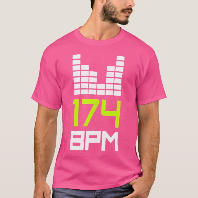 Camiseta Drum Y Bass 174 Bpm Dnb Music Liquid Jungle Edm (Anverso)