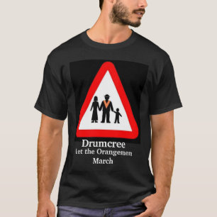 Camiseta Drumcree-negro, Drumcree, deje a los Orangemen