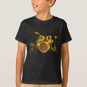 Camiseta Drumkit - amarillo