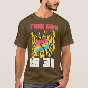 Camiseta Drummer Age 31 años LGBT Rainbow Birth Gay Pri