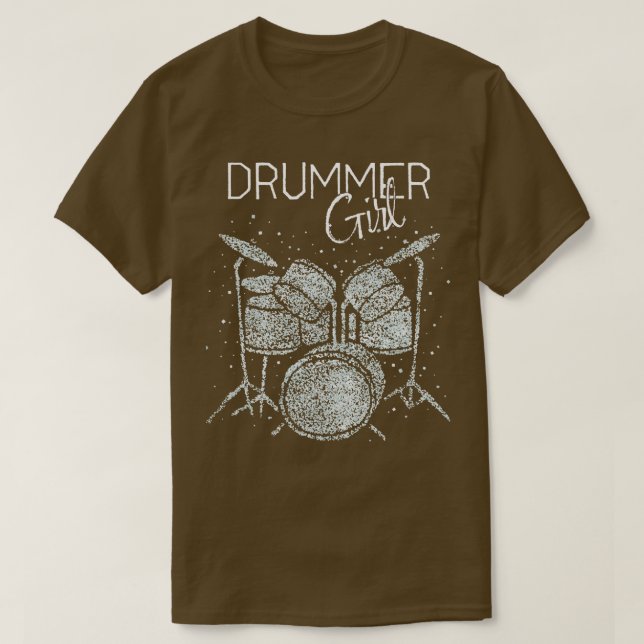 Camiseta Drummer Chica Drummer Drummer (Diseño del anverso)