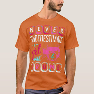 Camiseta Drummer Chica Drumsticks Music Drums