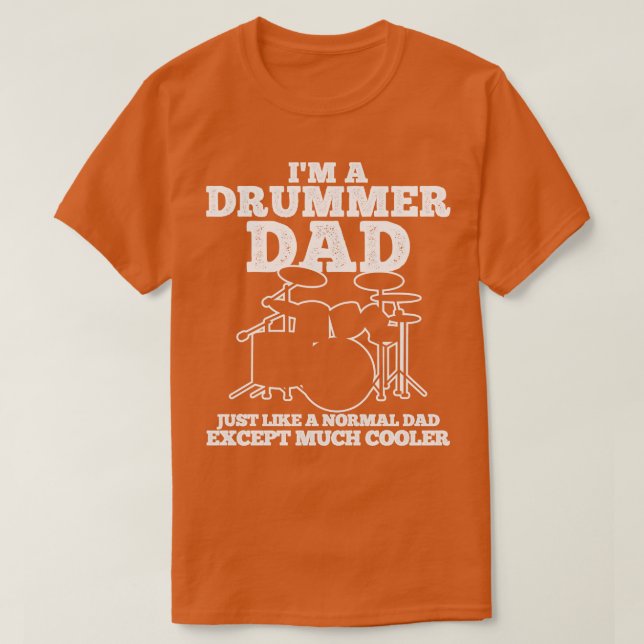 Camiseta Drummer Dad (Diseño del anverso)