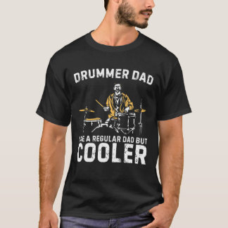 Camiseta Drummer Dad Musical Drum Men Apparthys Funny Drums