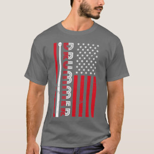 Camiseta Drummer de bandera de Estados Unidos