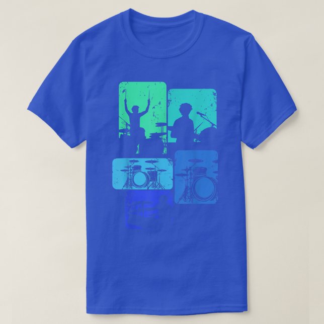 Camiseta Drummer Drum Sticks Rock & Roll Niños Hombres (Diseño del anverso)