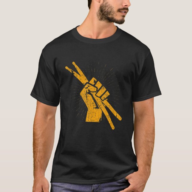Camiseta Drummer Drum Sticks T Percussion Lover Rock Gifts (Anverso)