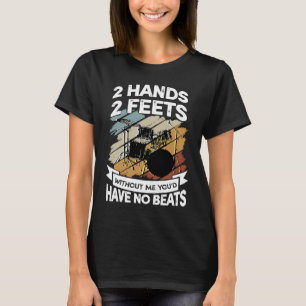 Camiseta Drummer Drummer Music Drums Instrums Men