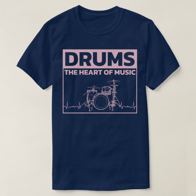 Camiseta Drummer Drumms Drumsticks Equipo para músico 4 (Diseño del anverso)
