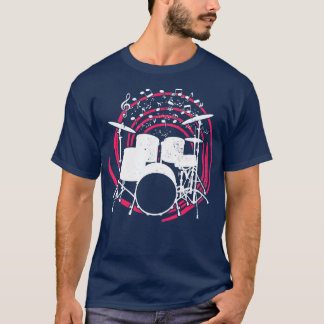Camiseta Drummer Drums Drumsticks Equipo de músico 9