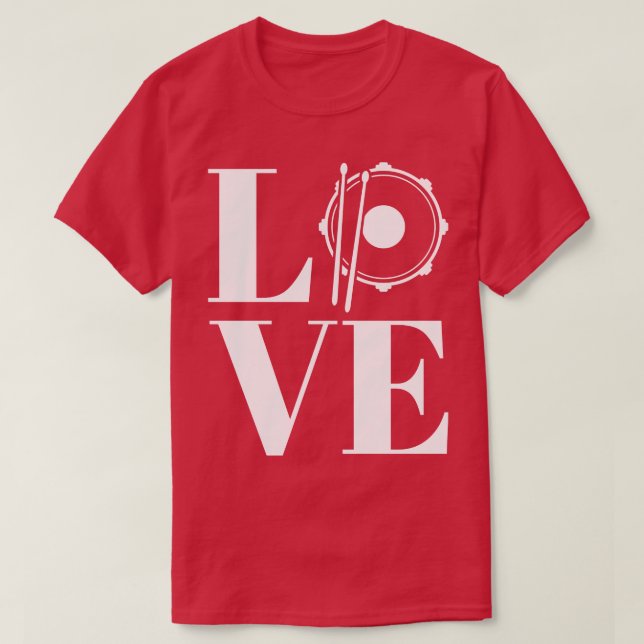 Camiseta Drummer Drums Drumsticks Equipo para músico 20 (Diseño del anverso)