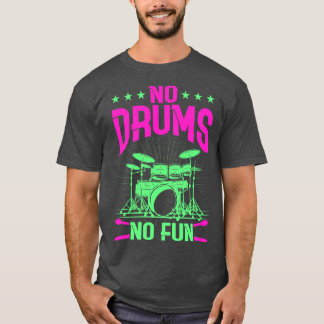 Camiseta Drummer Drums Drumsticks Equipo para músico 5