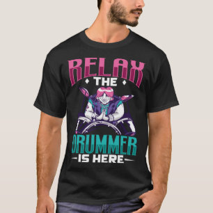 Camiseta Drummer Drums Music Drum Set Drum Instrumento de t