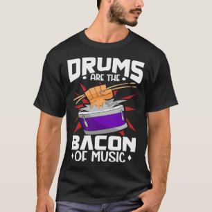 Camiseta Drummer Drums Music Drum Set Drum Instrumento de t