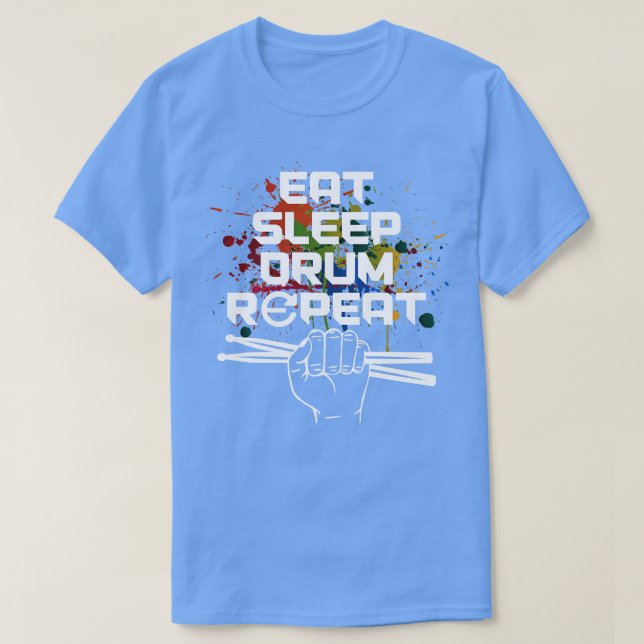 Camiseta Drummer Drumsticks Music Gift Drums (Diseño del anverso)
